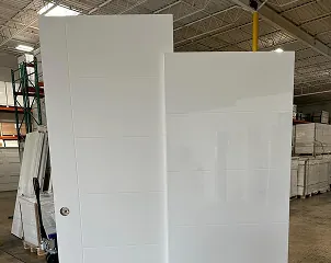 Commercial glass door set