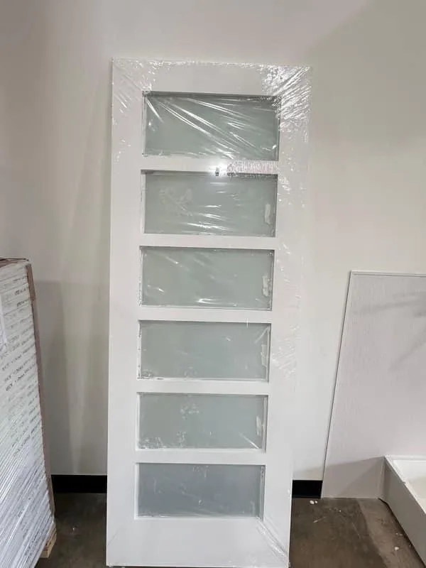 6 Lite Frosted Glass Door